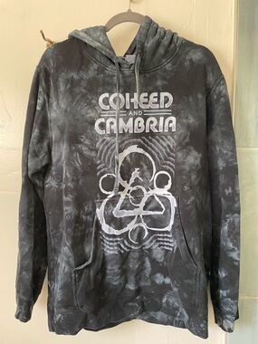 Black Tie-Dye Coheed and Cambria  Hoodie